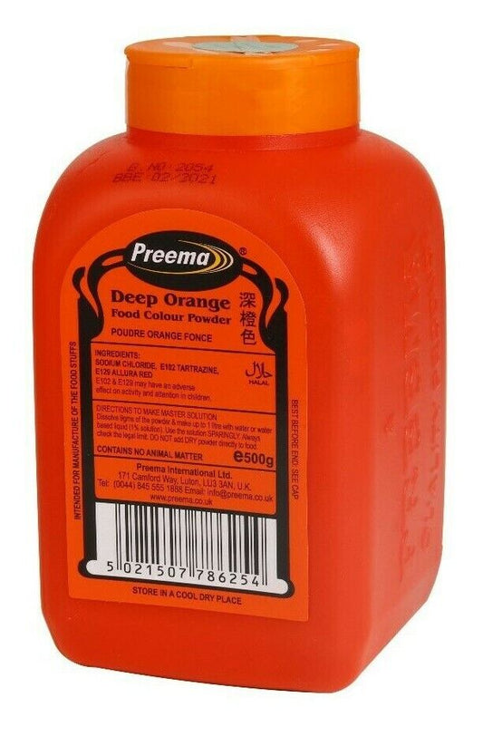 Preema Deep orange food Colour 400g