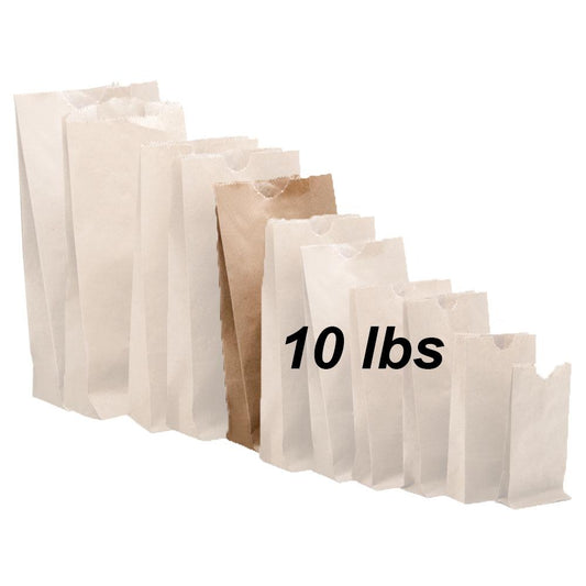 10 lbs Brown Paper Bags 500/bundle