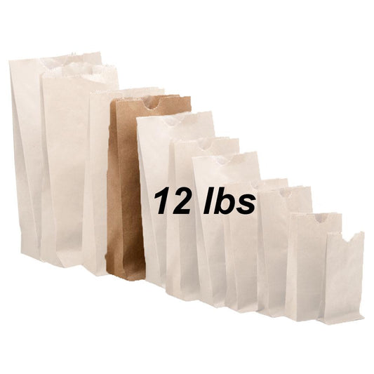 12 lbs Brown Paper Bags 500/bundle