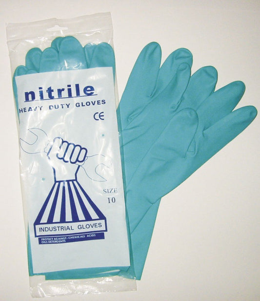 13" Nitrile Flock Lined Gloves 15mil - Size 7 Pair