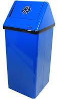 Frostå¨ Blue Free Standing Recycling Receptacle 34-3/4"