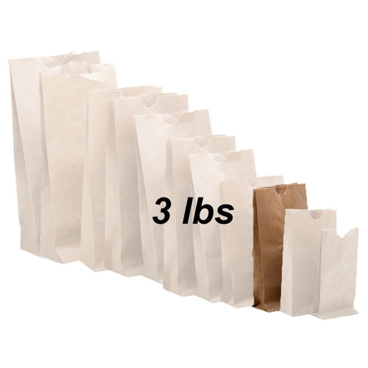 3 lbs Brown Paper Bags 500/bundle