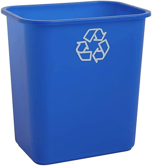 M2 38qt Waste Basket Recycled Blue