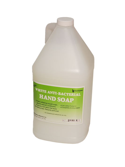 White Antibacterial Hand Soap 4 x 4L