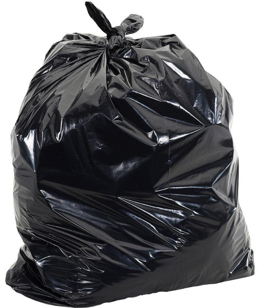 35"x47" Industrial Regular Black Garbage/Trash Bags - 250/CS