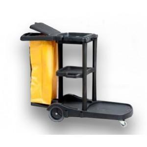 M2 "Deluxe" Black Janitor Cart