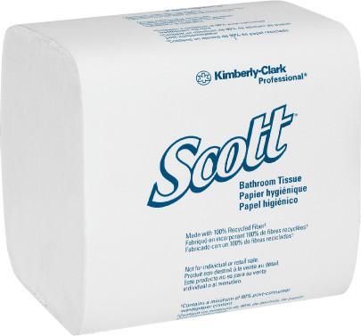 Scott® Control HBT Hygienic Interfold Bath Tissue 2 ply 36x250 Sheets/CS (48280)