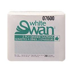 White Swan Dinner Napkins 2ply 12X200/CS